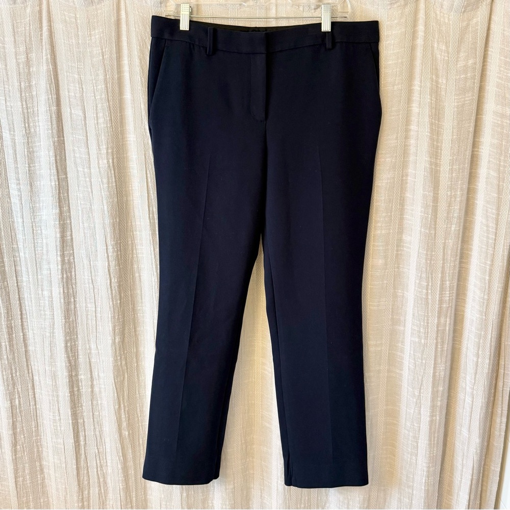 Ann Taylor Navy Sophia Straight Pants 10